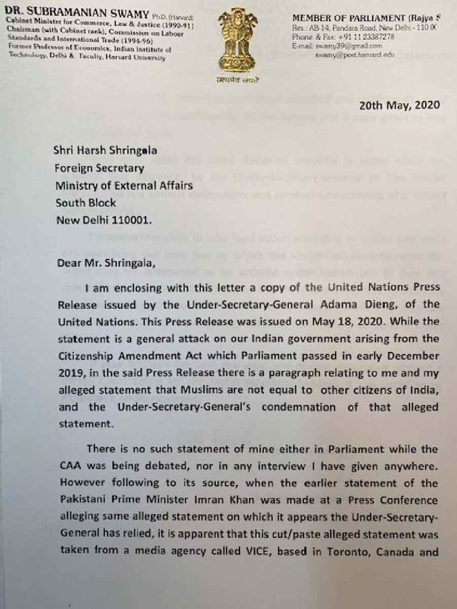 Swamy_letter